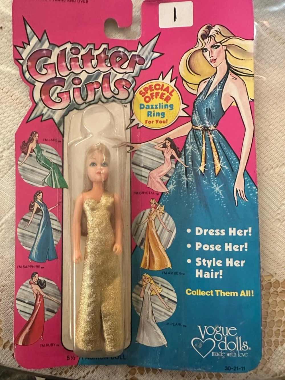 Vintage 1970 Dawn Doll  & vogue glitter girls